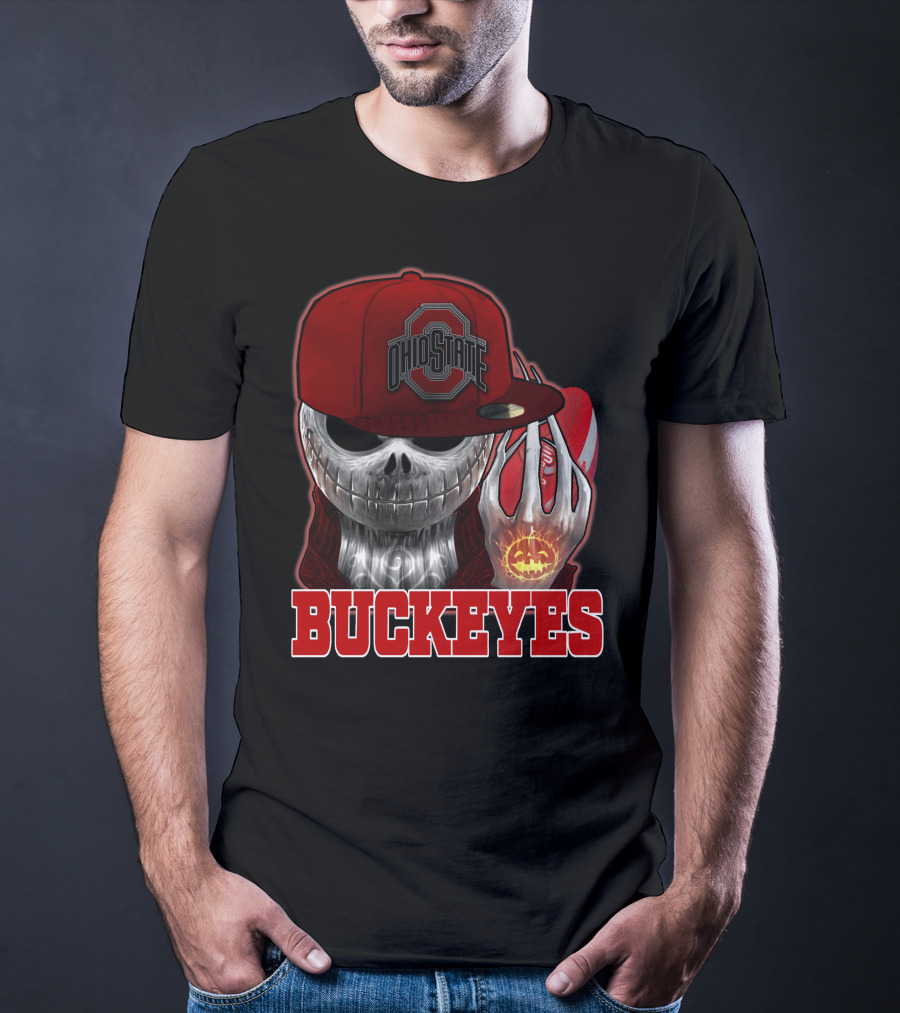 Jackskull Ohio State Buckeyes Football Fan Gear T-Shirt