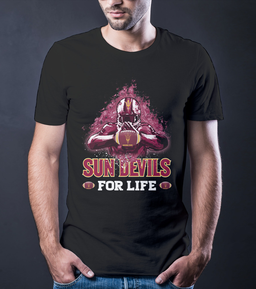 Sun Devils For Life Arizona State Football T-Shirt