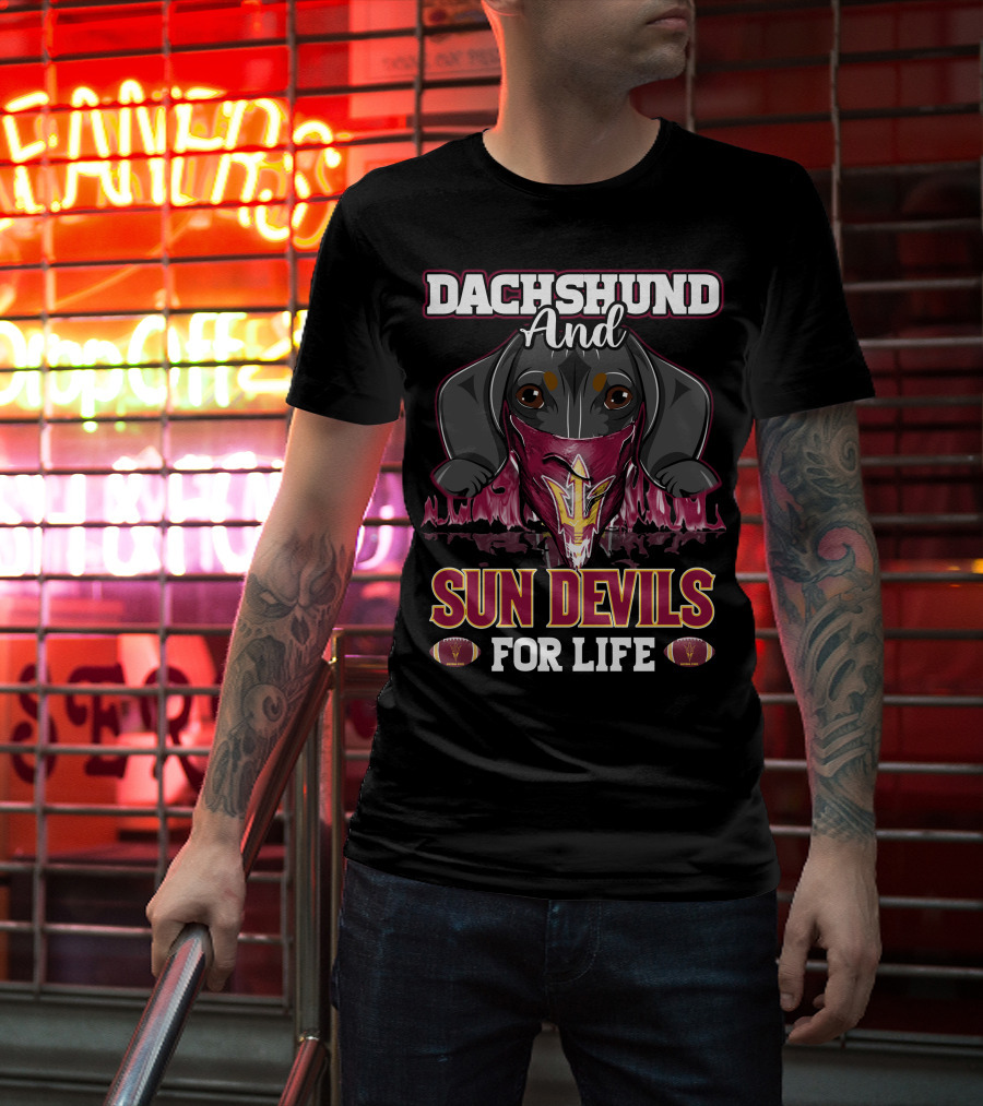 Dachshund And Sun Devils For Life T-Shirt