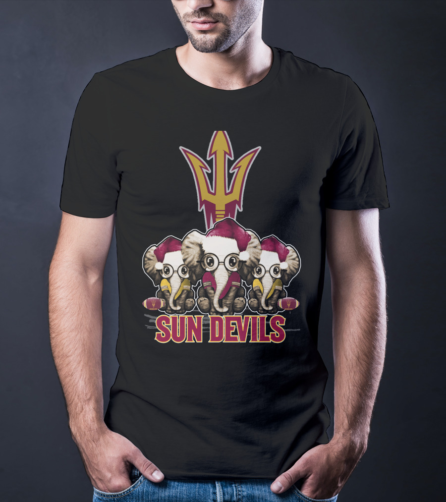 Sun Devils Elephants Christmas T-Shirt