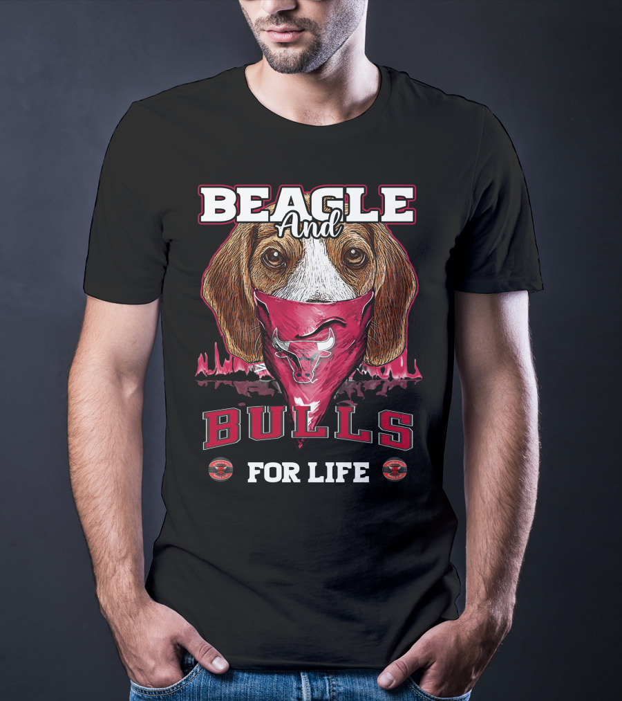 Beagle And Bulls For Life Chicago Bulls T-Shirt