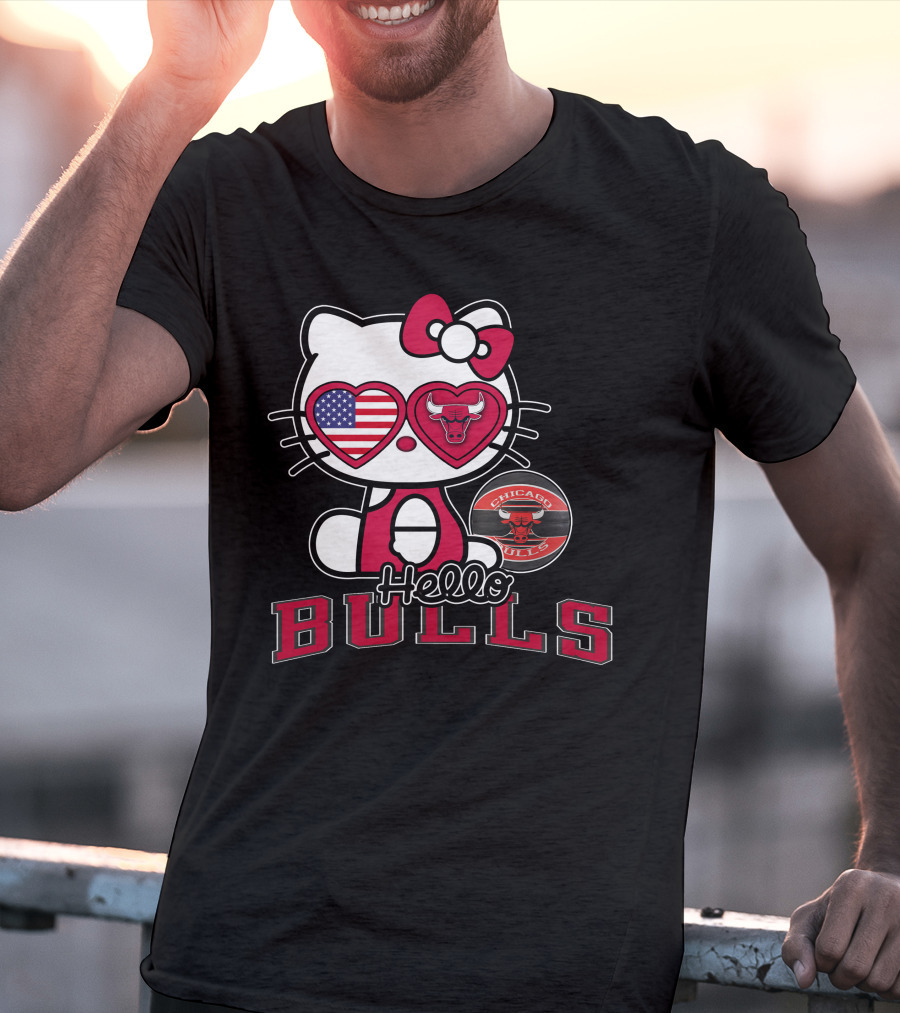 Hello Kitty Chicago Bulls USA Fan T-Shirt