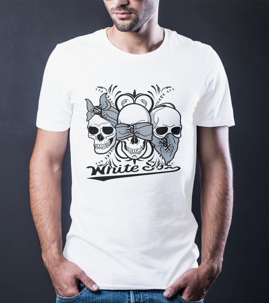 White Sox Three Skulls Bandana T-Shirt