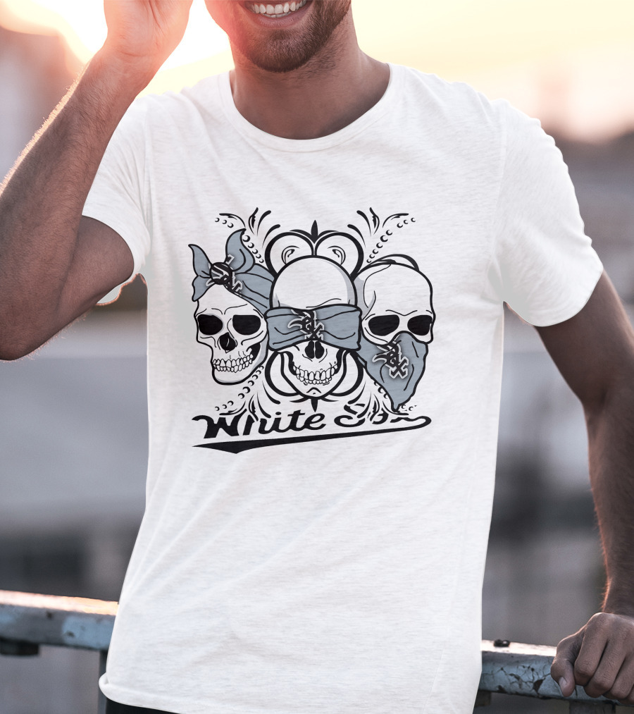 White Sox Three Skulls Bandana T-Shirt