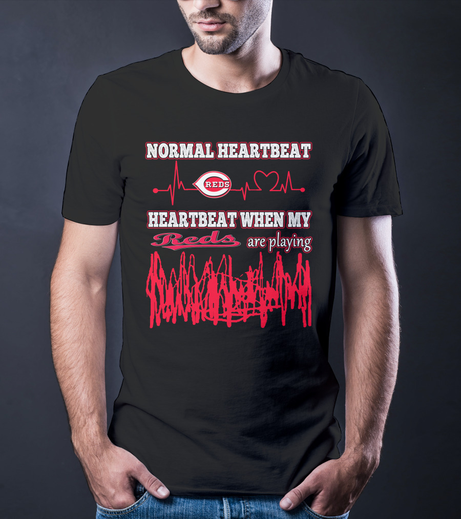 Normal Heartbeat Reds Heartbeat When My Reds Are Playing T-Shirt