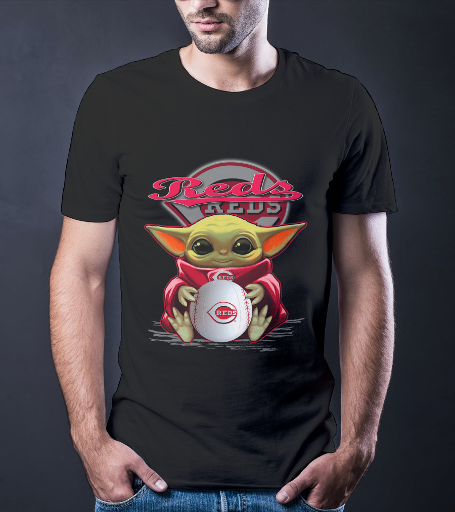 Cincinnati Reds Yoda Baseball Character T-Shirt
