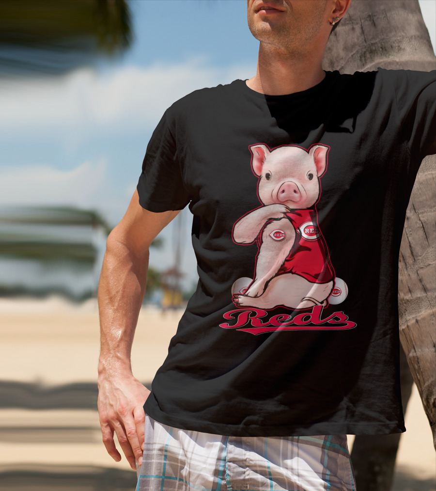 Cincinnati Reds Pig Baseball T-Shirt
