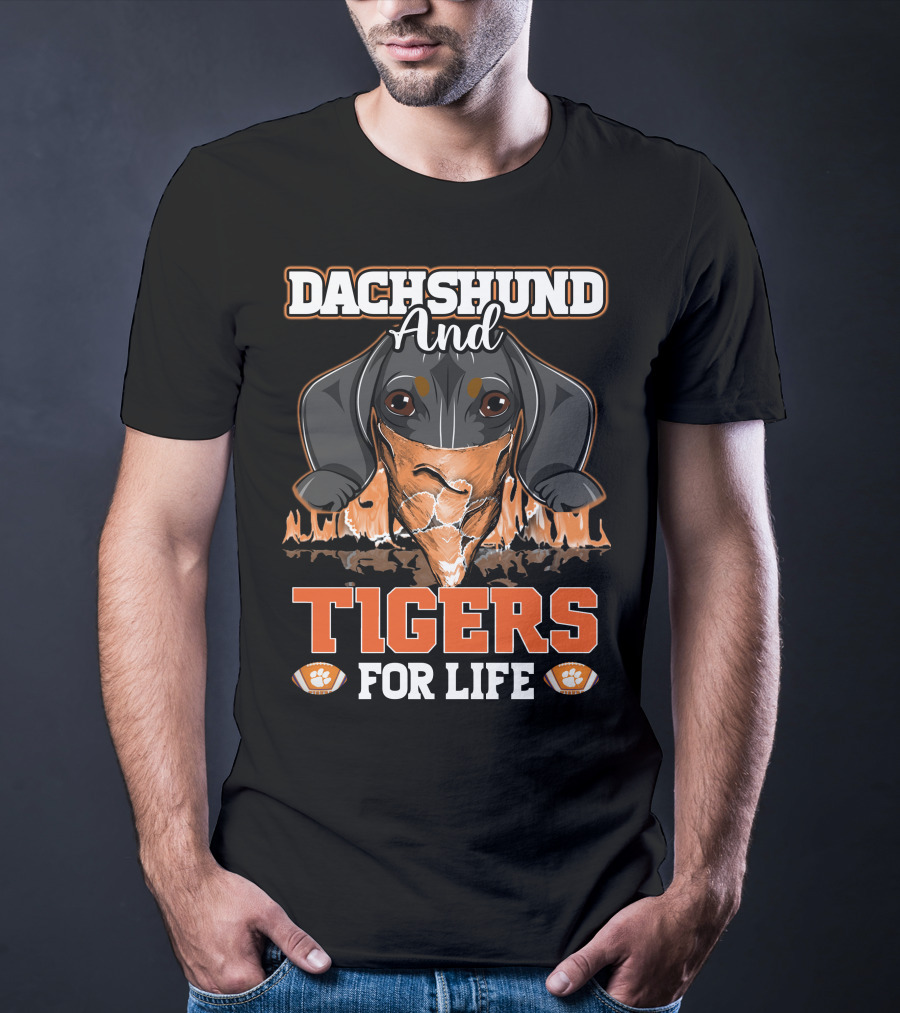 Dachshund And Tigers For Life T-Shirt