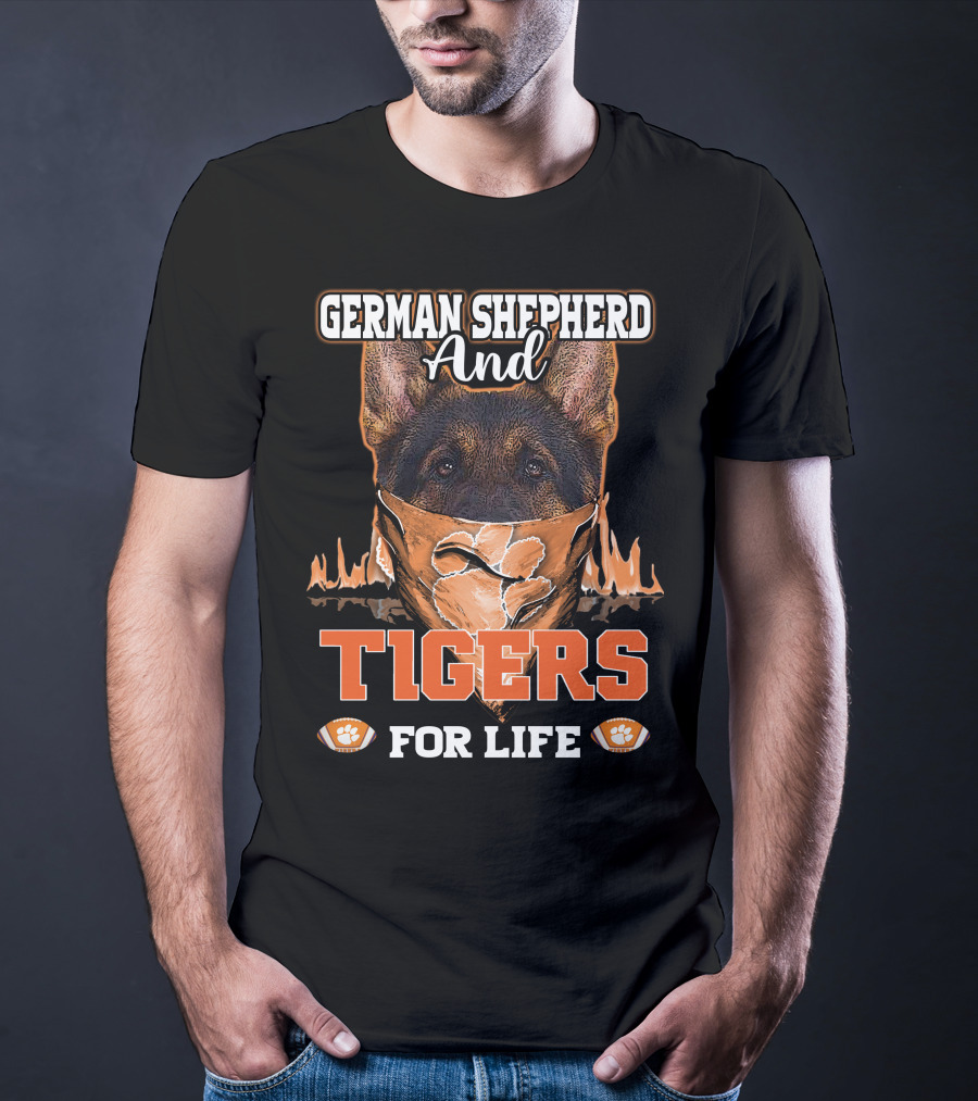 German Shepherd And Tigers For Life T-Shirt