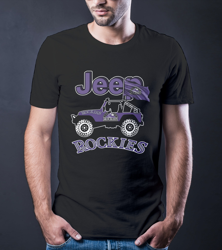 Jeep Rockies Purple Off-Road Adventure Rugged T-Shirt