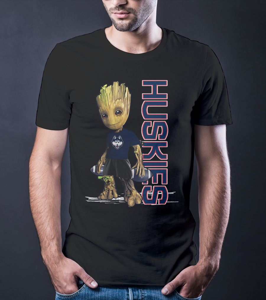 Groot Huskies UConn Football Fan T-Shirt