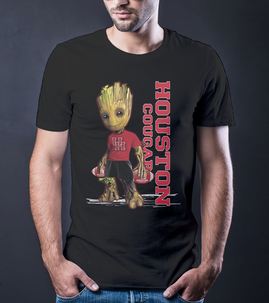 Houston Cougars Groot UH Football Fan T-Shirt