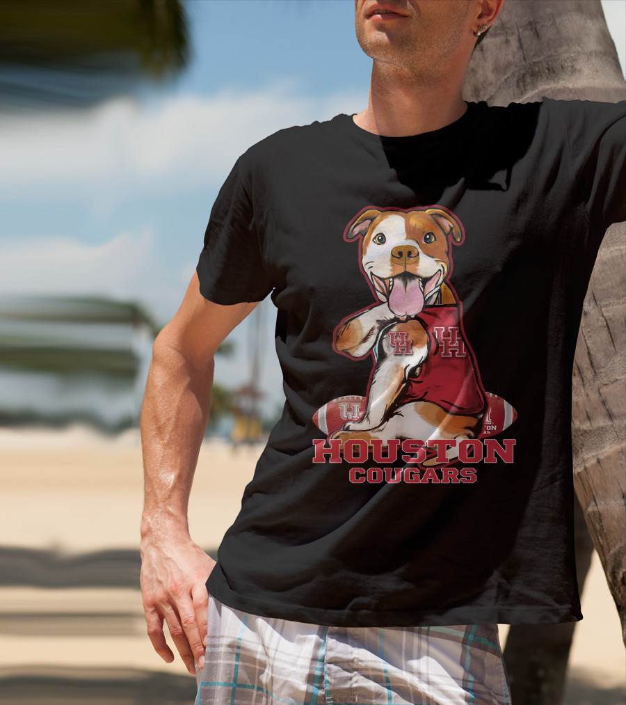 Houston Cougars UH Pittbull Football T-Shirt