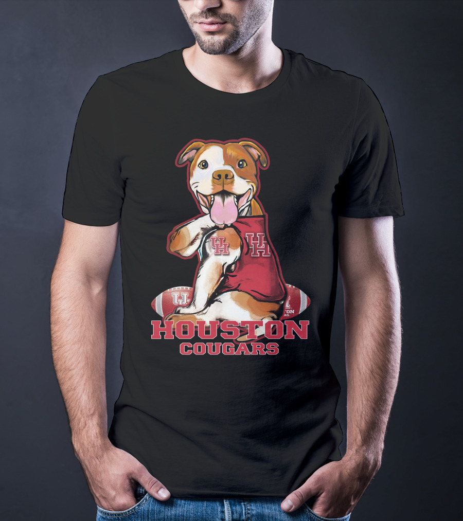 Houston Cougars UH Pittbull Football T-Shirt