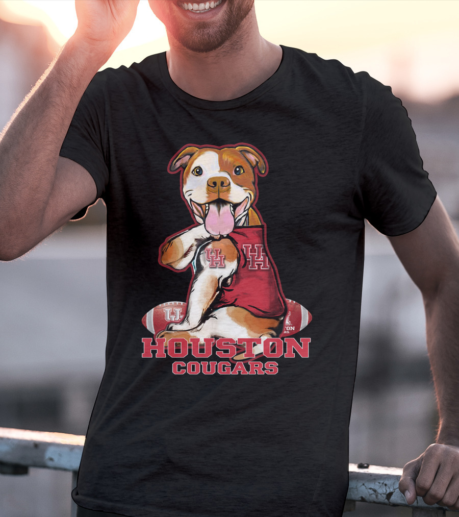 Houston Cougars UH Pittbull Football T-Shirt