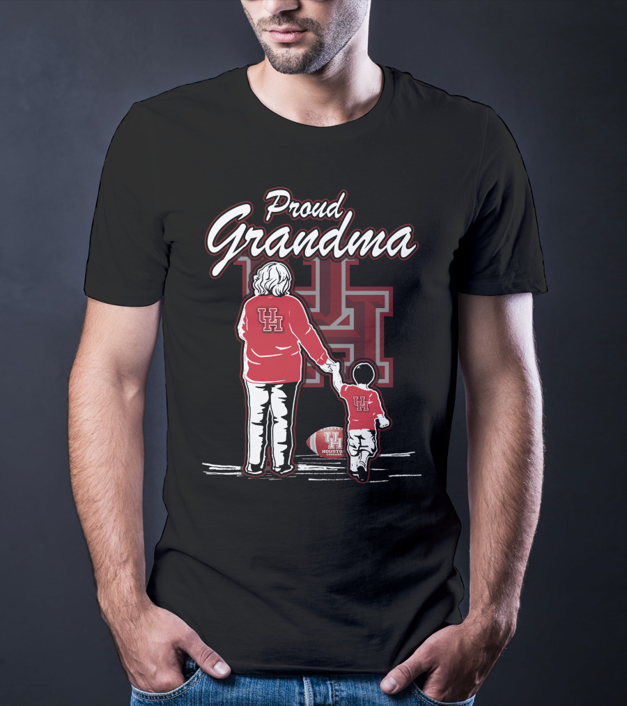 Proud Grandma Houston Cougars UH Football Family T-Shirt