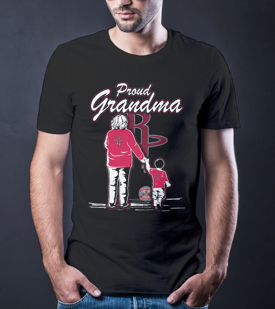 Proud Grandma Houston Rockets Family Fan T-Shirt