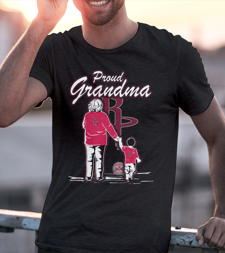Proud Grandma Houston Rockets Family Fan T-Shirt
