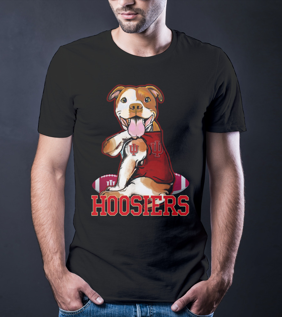 Indiana Hoosiers Pittbull IU Football T-Shirt