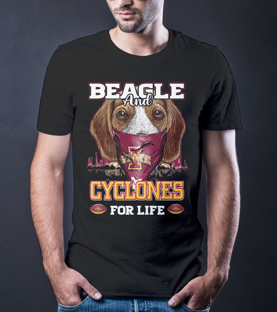 Beagle And Iowa State Cyclones For Life T-Shirt