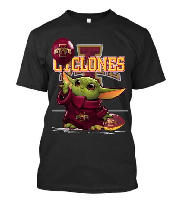 Yoda Iowa State Cyclones Football Fan Gear T-Shirt