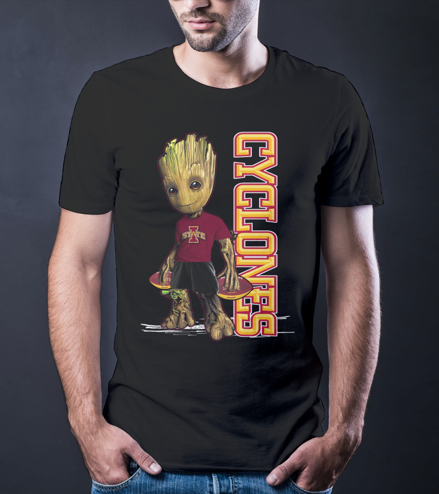 Groot Iowa State Cyclones Marvel Character Crossover T-Shirt