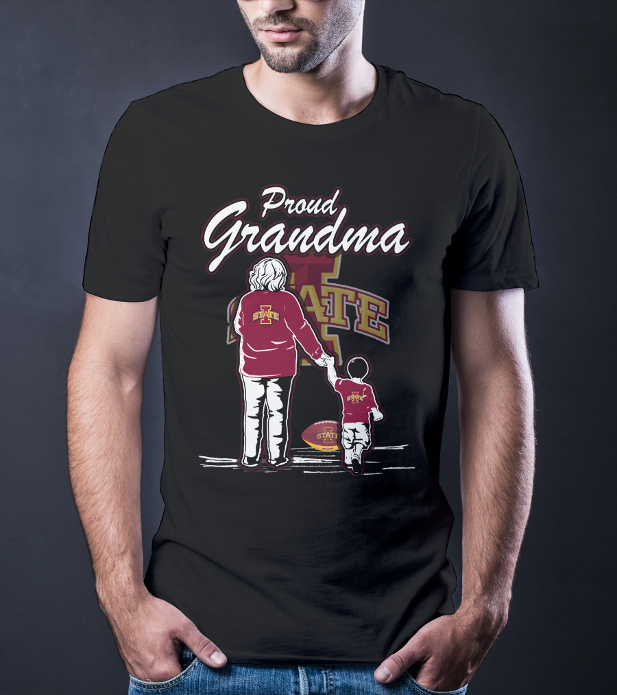 Proud Grandma Iowa State Cyclones Football Family T-Shirt