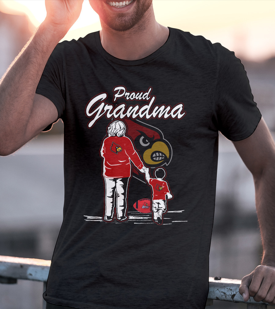 Proud Grandma Louisville Cardinals Football Family Cardinals T-Shirt