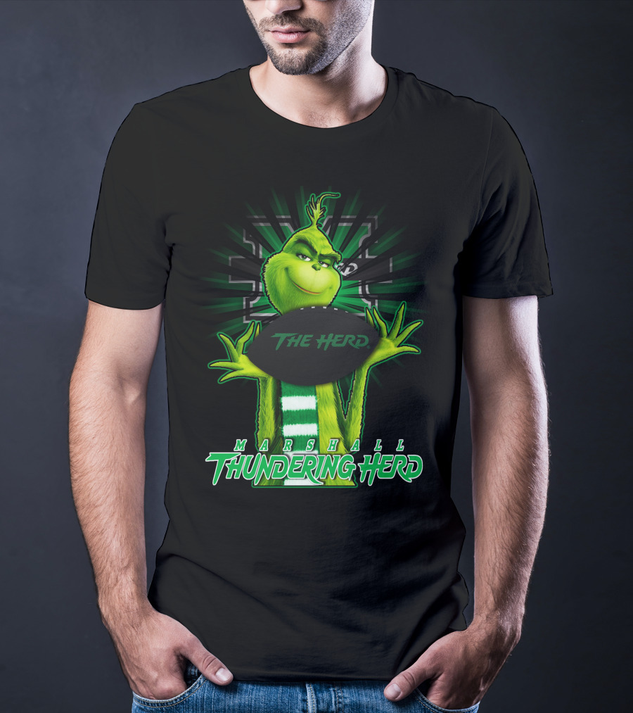 Marshall Thundering Herd Grinch The Herd T-Shirt