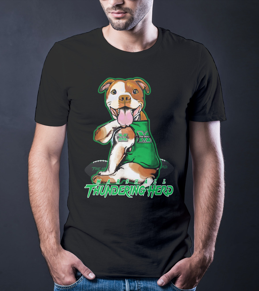 Marshall Thundering Herd Pittbull Mascot T-Shirt