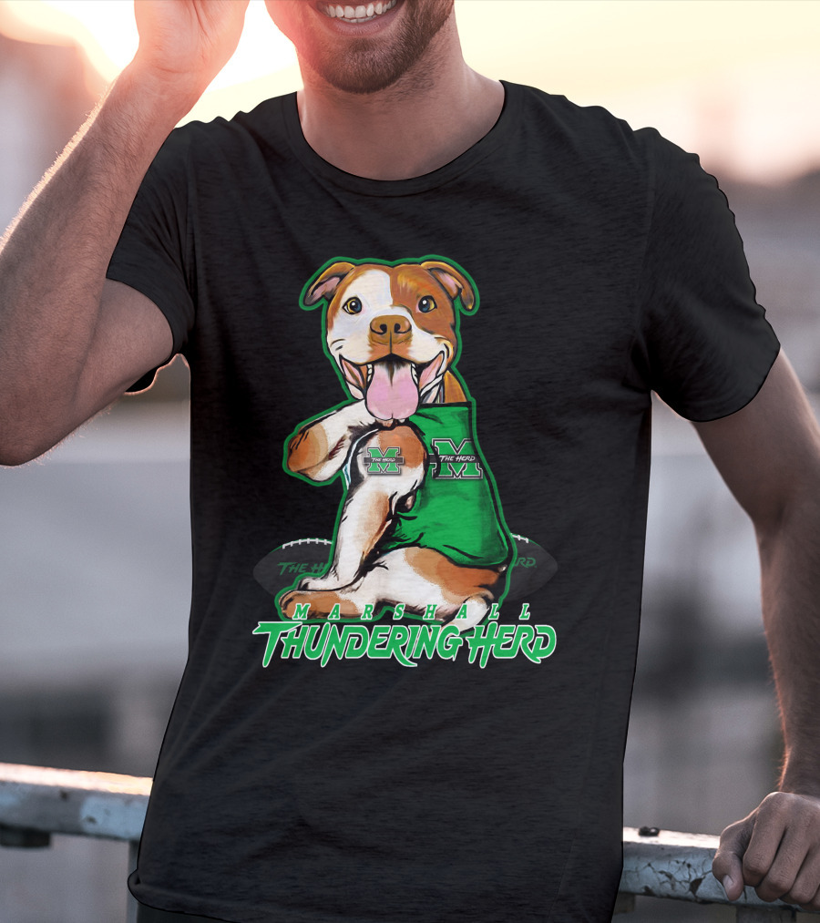 Marshall Thundering Herd Pittbull Mascot T-Shirt