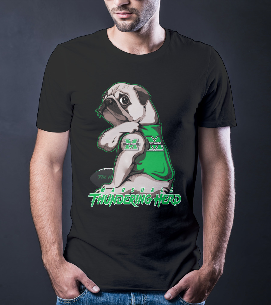 Marshall Thundering Herd Pug Mascot The Herd T-Shirt