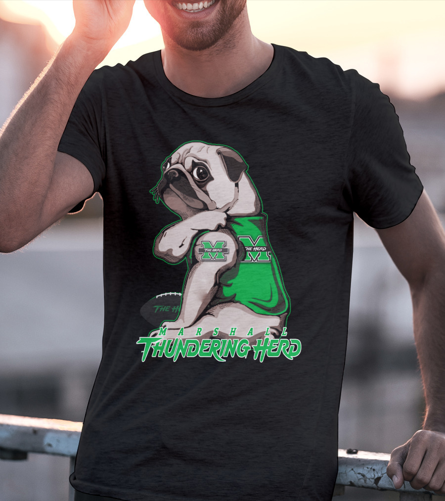 Marshall Thundering Herd Pug Mascot The Herd T-Shirt
