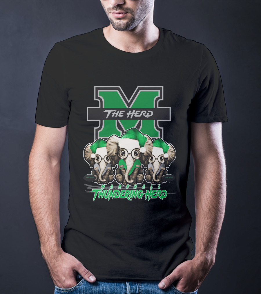 Marshall Thundering Herd Elephan Xmas The Herd T-Shirt