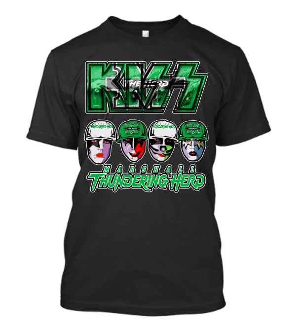 Kiss Marshall Thundering Herd The Herd Marshall Thundering Herd T-Shirt