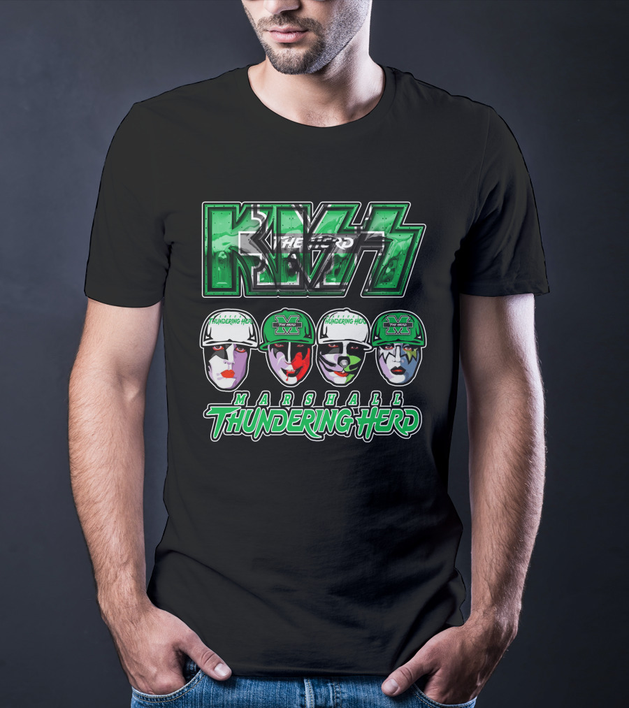 Kiss Marshall Thundering Herd The Herd Marshall Thundering Herd T-Shirt