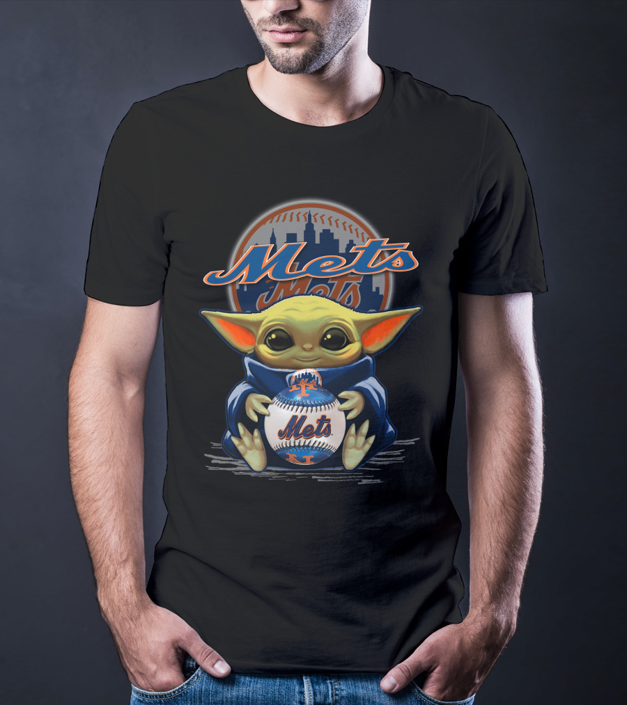 Mets Yoda Baseball Fan T-Shirt