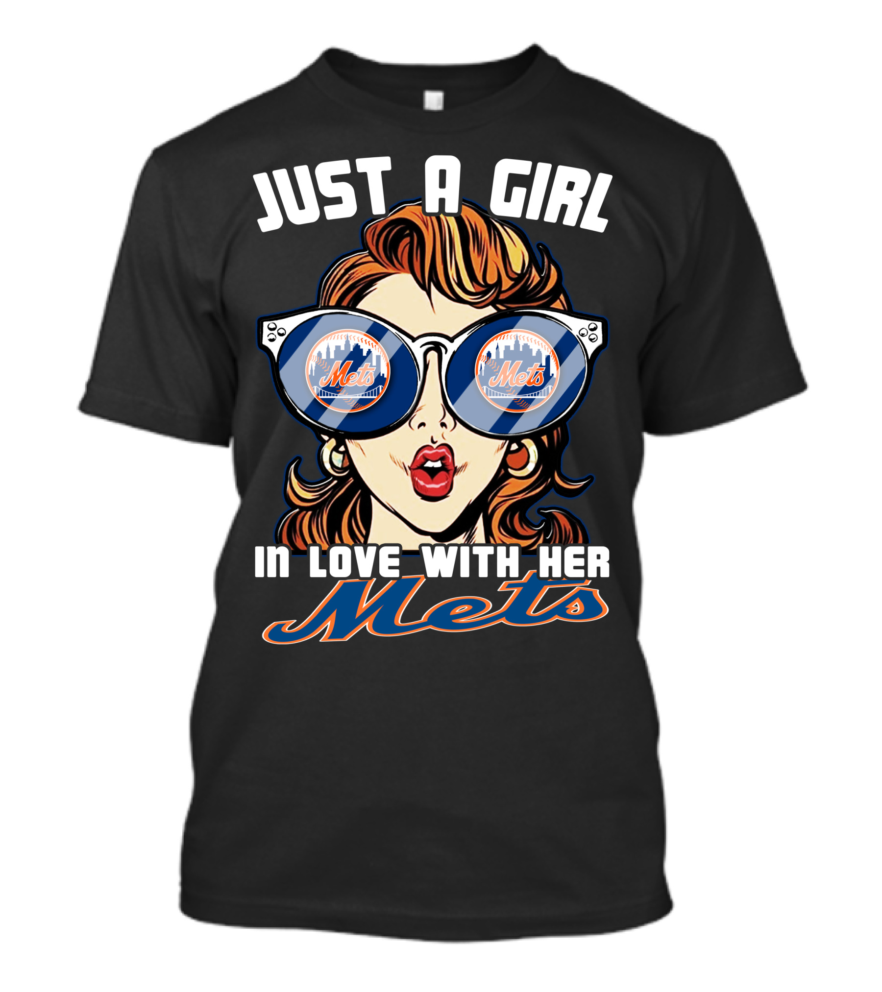 JUST A GIRL IN LOVE WITH HER METS T-Shirt