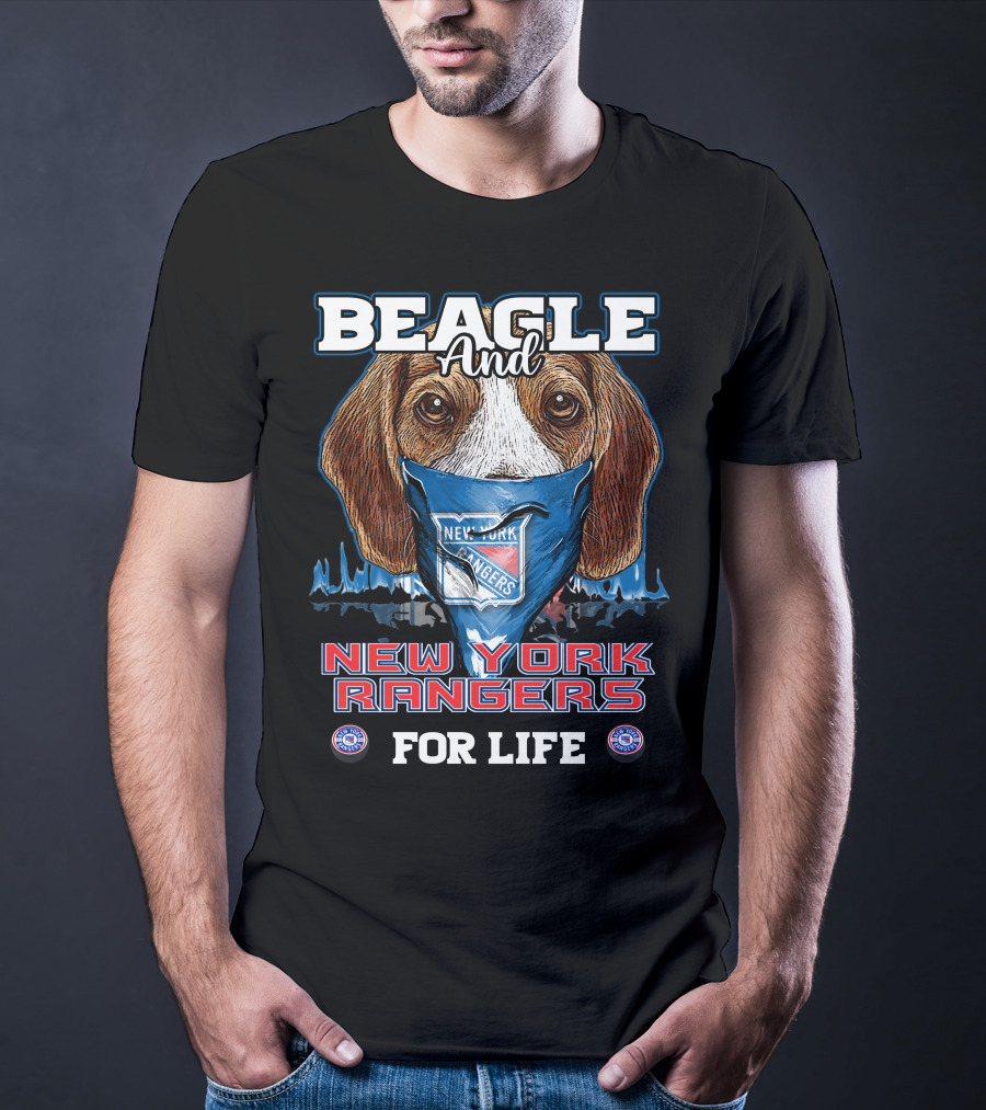 Beagle And New York Rangers For Life T-Shirt