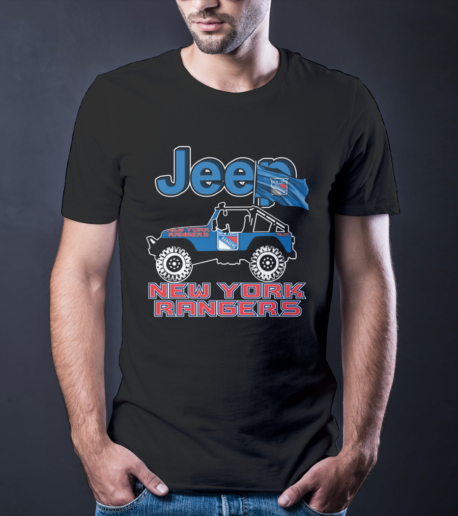 Jeep New York Rangers Off-Road Adventure Fan Gear T-Shirt