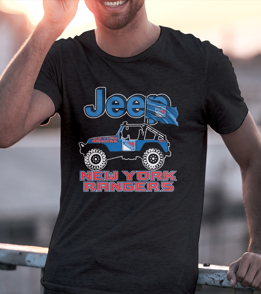 Jeep New York Rangers Off-Road Adventure Fan Gear T-Shirt