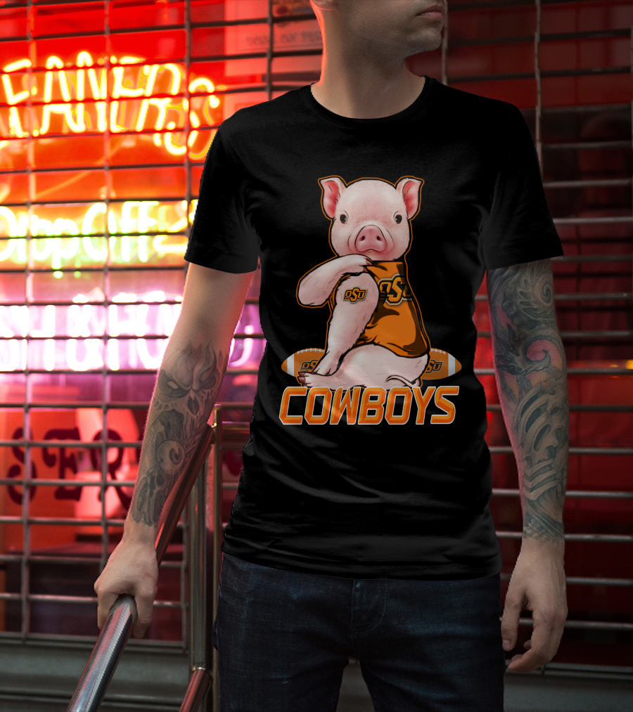 OSU Pig Cowboys Football Oklahoma State T-Shirt