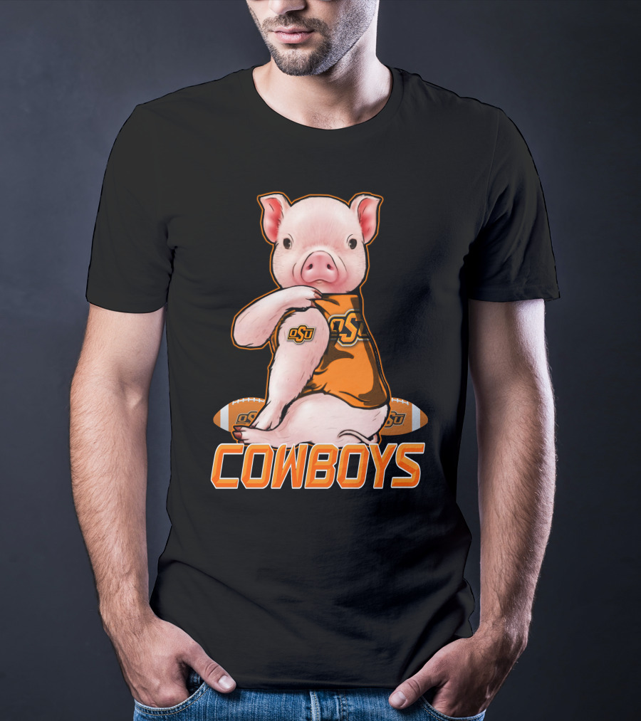 OSU Pig Cowboys Football Oklahoma State T-Shirt