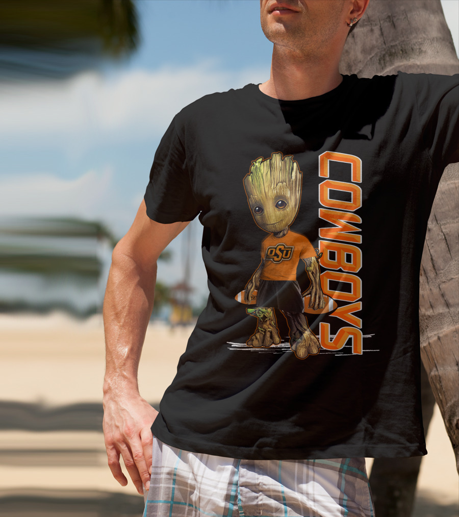 Groot OSU Cowboys Football Fan T-Shirt