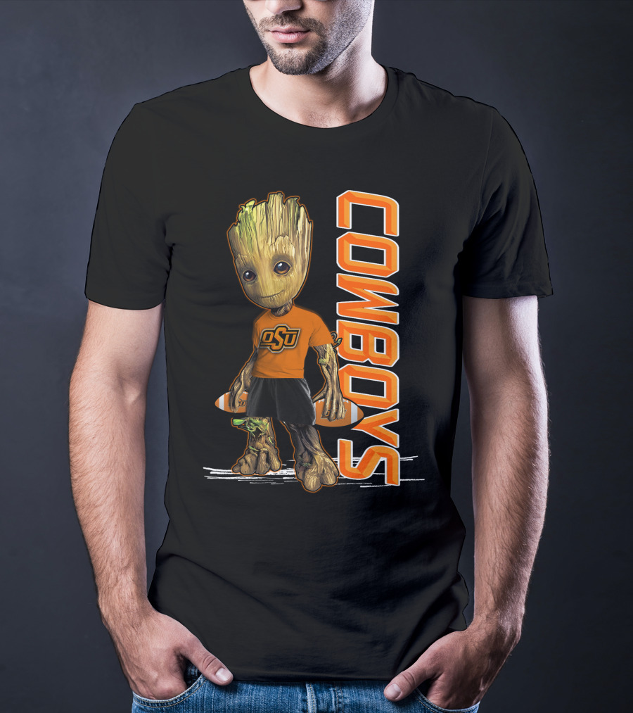 Groot OSU Cowboys Football Fan T-Shirt