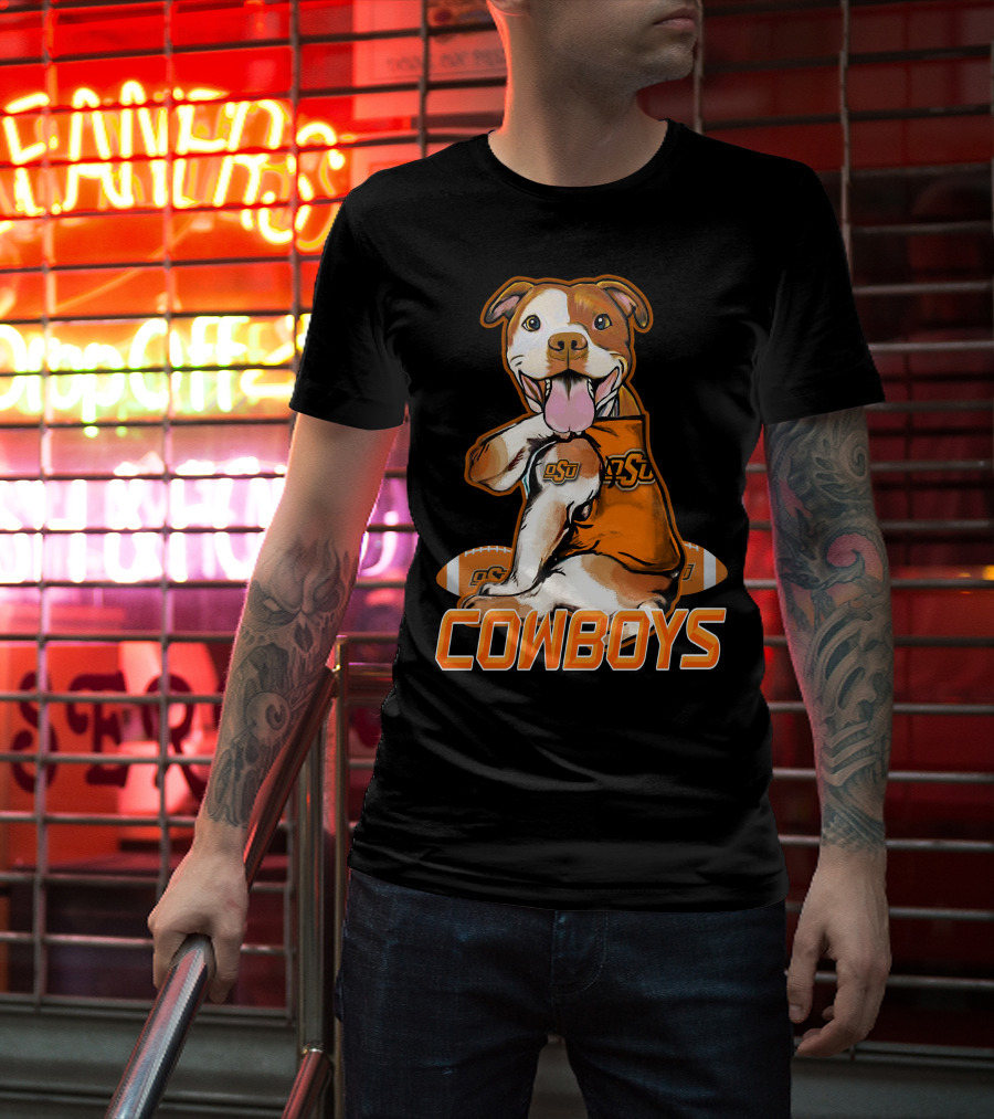 Pittbull OSU Cowboys Football Team Spirit T-Shirt