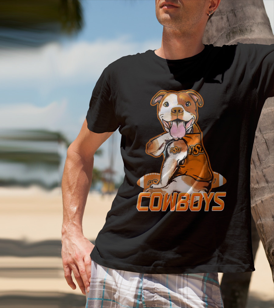 Pittbull OSU Cowboys Football Team Spirit T-Shirt