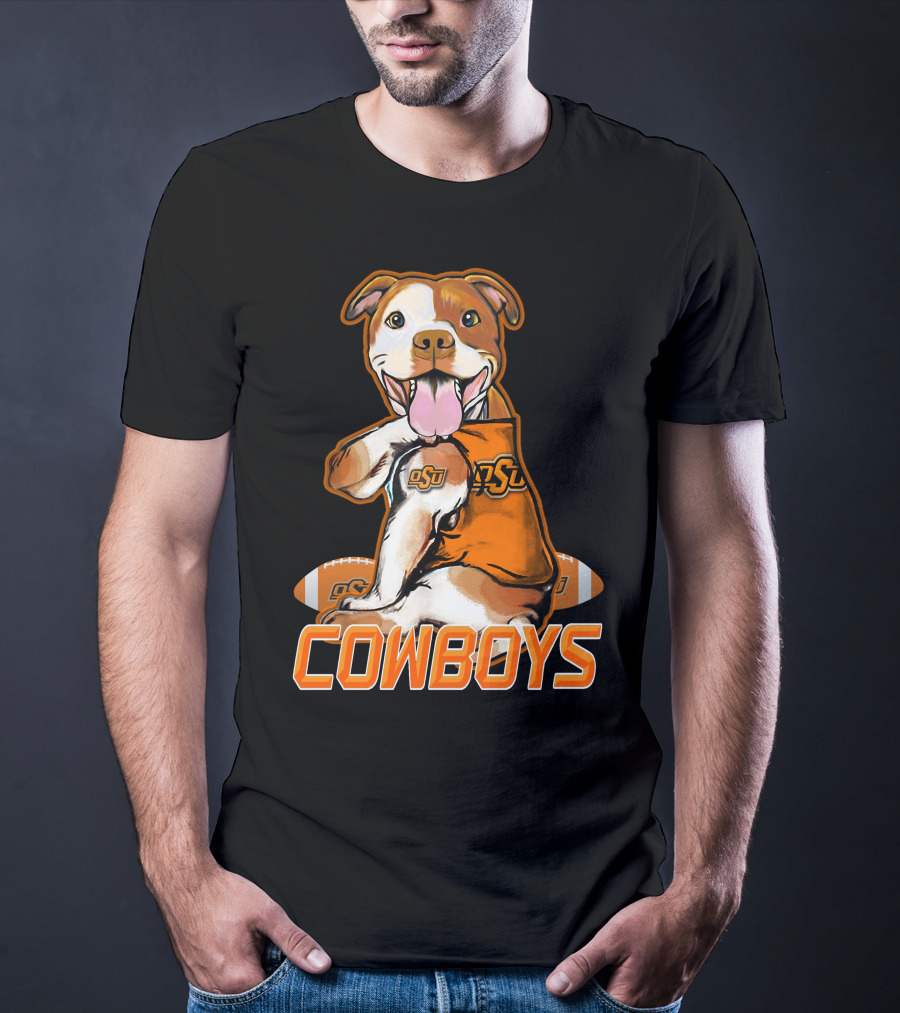 Pittbull OSU Cowboys Football Team Spirit T-Shirt