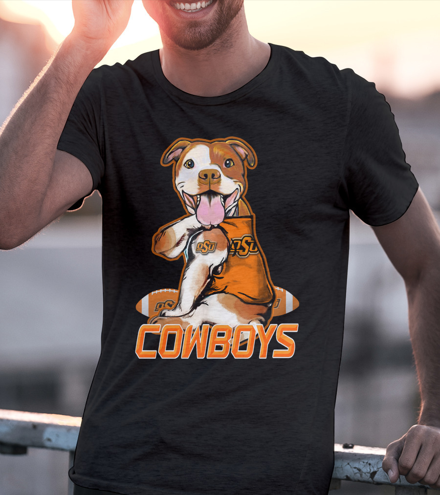 Pittbull OSU Cowboys Football Team Spirit T-Shirt