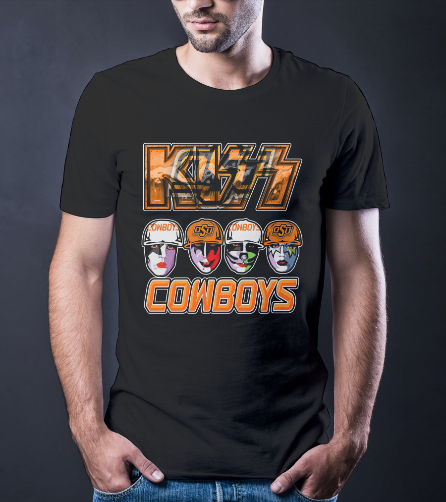 KISS Oklahoma State Cowboys OSU Fan T-Shirt